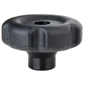 KUPO KS-125 PLASTIC LOBE KNOB WITH RUBBER COVER  DIA.76 MM M10X 12.6
