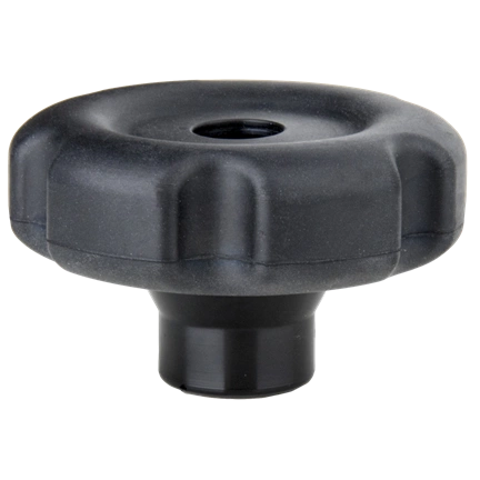 KUPO KS-125 PLASTIC LOBE KNOB WITH RUBBER COVER  DIA.76 MM M10X 12.6