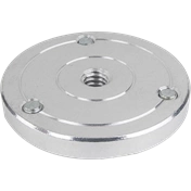 KUPO KS-163 ROUND PLATE WITH 3/8"-16 FEMALE THREAD