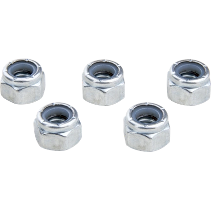 KUPO KS-177 1/4"-20 HEXAGON NYLON LOCKING NUT SET OF 5