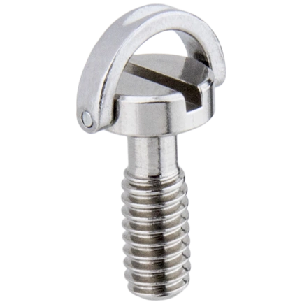 KUPO KS-184 STAINLESS STEEL FLAT HEAD SHAFT D RING 1/4" SCREWS(21MM)