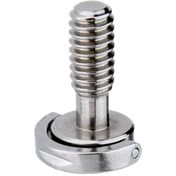 KUPO KS-184 STAINLESS STEEL FLAT HEAD SHAFT D RING 1/4" SCREWS(21MM)