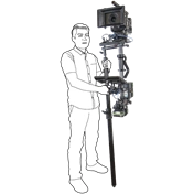 KUPO KS-252 STEADICAM SLED DOCKING HOLDER WITH BABY RECIVER