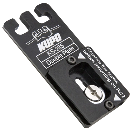 KUPO KS-285 DOUBLE PLATE( QUICK RELEASE PLATE FOR ARCA-SWISS & RC2 )