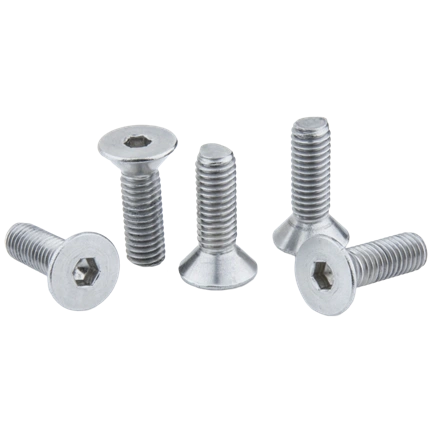 KUPO KS-293 3/8"-16UNC X 1-1/4" STAINLESS HEX FLAT HEAD SCREW SET (5PCS)