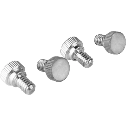 KUPO KS-363 1/4"-20*10MM STEEL THUMB SCREW, KNURLED HEAD (SET OF 4)