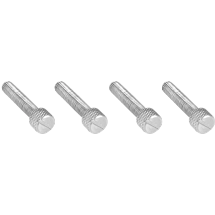 KUPO KS-364 ALUMINUM M6*30MM THUMB SCREW SLOTTED KNURLED HEAD(SET OF 4)