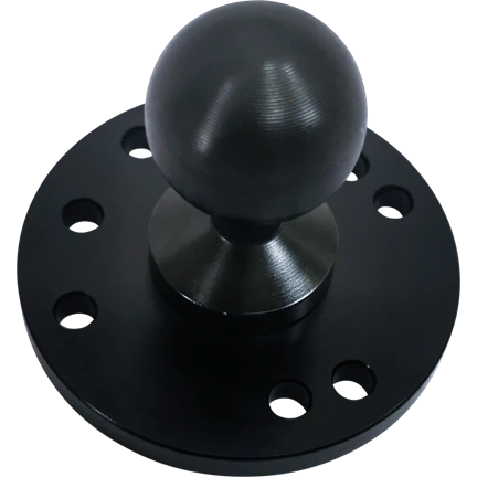 KUPO KS-427 ROUND PLATE BALL HEAD FOR DRILL W/ HOLES  1/4"-20 MALE THREADED