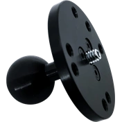KUPO KS-427 ROUND PLATE BALL HEAD FOR DRILL W/ HOLES  1/4"-20 MALE THREADED