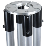 KUPO KS-687 MITCHELL TO MITCHELL RISER WITH PIPE CLAMP ADAPTER