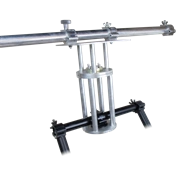 KUPO KS-696 MITCHELL MOUNT WITH 2" COUPLER COLLAR CASTLE & NUT