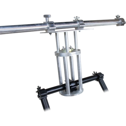 KUPO KS-696 MITCHELL MOUNT WITH 2" COUPLER COLLAR CASTLE & NUT