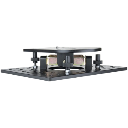 KUPO KSC-160 4 WAY LEVELING CAM MOUNT W/ 3/8" SLOT-BLK