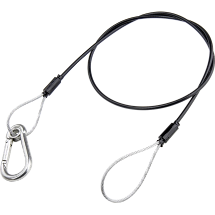 KUPO SW-02 70 CM LONG  SAFETY WIRE - 2.0MM DIAMETER  PVC JACKET