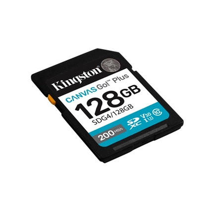 Kingston Canvas Go! Plus (Gen4) memóriakártya SDXC UHS-I U3 V30 200MB/s 128GB
