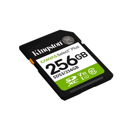 Kingston Canvas Select Plus (Gen3) memóriakártya SDXC U1 V10 150MB/s 256GB