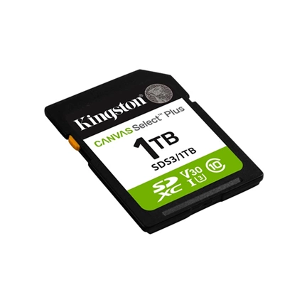 Kingston Canvas Select Plus (Gen3) memóriakártya SDXC U3 V30 150MB/s 1TB