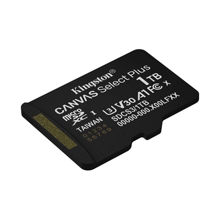 Kingston Canvas Select Plus (Gen3) memóriakártya microSDXC U3 V30 A1 150MB/s 1TB