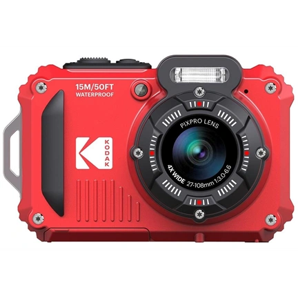 Kodak Pixpro WPZ2 vízálló, porálló, ütésálló digitális fényképezőgép, piros