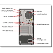 LENOVO torony szerver - ST45 V3 (3.5"), 12C AMD EPYC 4464P 3.7GHz, 1x32GB, 2x960GB RI SSD, Software RAID, 500W.