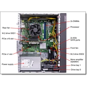 LENOVO torony szerver - ST45 V3 (3.5"), 12C AMD EPYC 4464P 3.7GHz, 1x32GB, 2x960GB RI SSD, Software RAID, 500W.