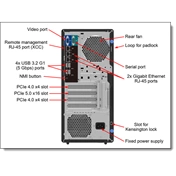 LENOVO torony szerver - ST50 V3 (3.5"), 4C 6315P 2.8Ghz, 1x16GB, 2x 480GB RI SSD, SW RAID, XCC2: Std, 500W.