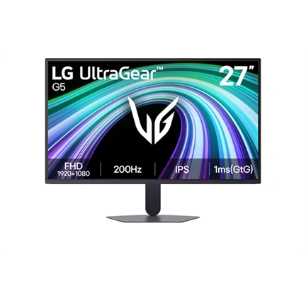 LG 27G523B-B UltraGear G5 gaming monitor 27", FHD, IPS, 200Hz, HDR10, 1ms GtG, FreeSync Premium, G-Sync