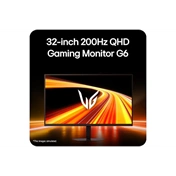 LG 32G620B-B UltraGear G6 gaming monitor 32", QHD, IPS, 200Hz, 1ms GtG, FreeSync, G-Sync