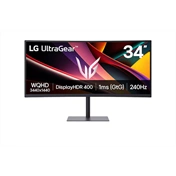 LG 34G630A-B UltraGear gaming monitor 34", WQHD, VA, ívelt 1500R, 240Hz, 1ms GtG, FreeSync Premium