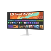 LG 34U601SA-W okos monitor - 34", 21:9, WQHD, ívelt 1800R, VA, 100Hz, fehér