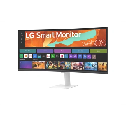 LG 34U601SA-W okos monitor - 34", 21:9, WQHD, ívelt 1800R, VA, 100Hz, fehér