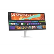 LG 34U601SA-W okos monitor - 34", 21:9, WQHD, ívelt 1800R, VA, 100Hz, fehér
