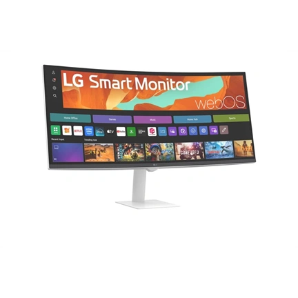 LG 34U601SA-W okos monitor - 34", 21:9, WQHD, ívelt 1800R, VA, 100Hz, fehér