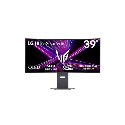 LG 39GX900A-B UltraGear gaming monitor 39", OLED, ívelt 800R, WQHD, 240Hz, 0,03ms GtG