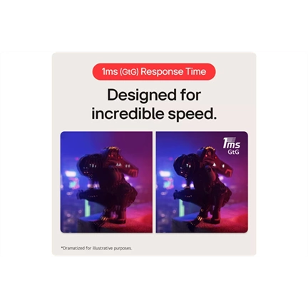 LG Gaming 240Hz IPS monitor 27" 27GR83Q, 2560x1440, 16:9, 400cd/m2, 1ms, HDMI/DisplayPort/USB