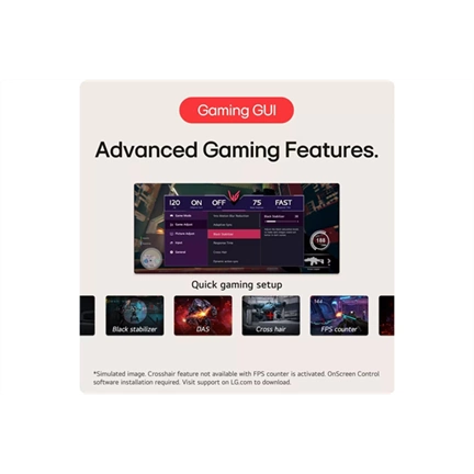 LG Gaming 240Hz IPS monitor 27" 27GR83Q, 2560x1440, 16:9, 400cd/m2, 1ms, HDMI/DisplayPort/USB