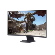 LG Ívelt monitor 31,5" 32GS60QC, 2560x1440, 16:9, 300cd/m2, 1ms, 2xHDMI/DisplayPort, 180Hz, HDR10