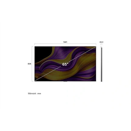 LG OLED65G51LW televízió - 65" OLED evo AI G5 4K Smart TV