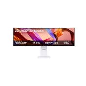 LG ívelt 144Hz monitor 49" 49U950A-W, 5120x1440, 32:9, 400cd/m2, 5ms, HDMIx2/Displayport/USBx2/USB-C (90W)