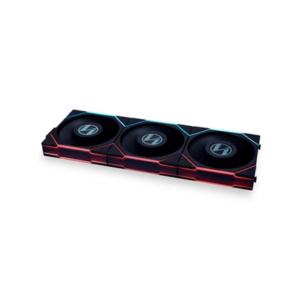 LIAN LI UNI Fan TL LCD Series 120mm - fekete (3db + kontroller)