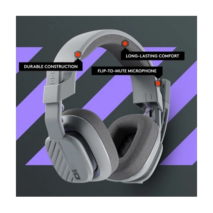 LOGITECH Astro A10 Gen 2 Headset for PS/PC - Grey