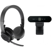 LOGITECH Brio 4K webkamera + Zone Wireless headset