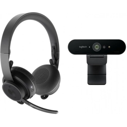LOGITECH Brio 4K webkamera + Zone Wireless headset