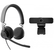 LOGITECH C925e webkamera + UC-kompatibilis Zone vezetékes headset