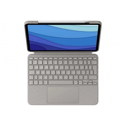 LOGITECH Combo Touch - 12,9" iPad Pro 5. gen. homokszínű -  UK