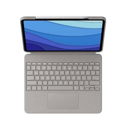 LOGITECH Combo Touch - 12,9" iPad Pro 5. gen. homokszínű -  US