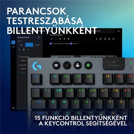 LOGITECH G915 X LIGHTSPEED TKL Wireless Gaming Keyboard Black (US)