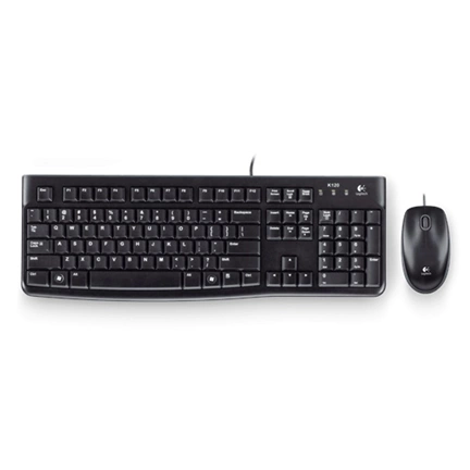 LOGITECH KEYBOARD DT MK120 US Fekete