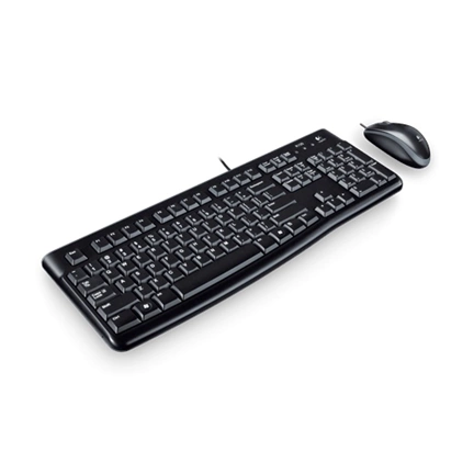 LOGITECH KEYBOARD DT MK120 US Fekete