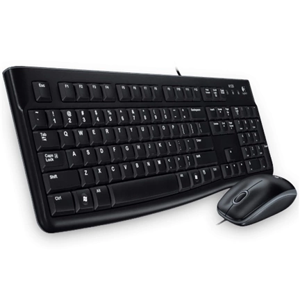 LOGITECH KEYBOARD DT MK120 US Fekete